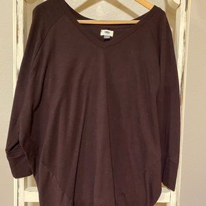 Oversized Eggplant Sweater